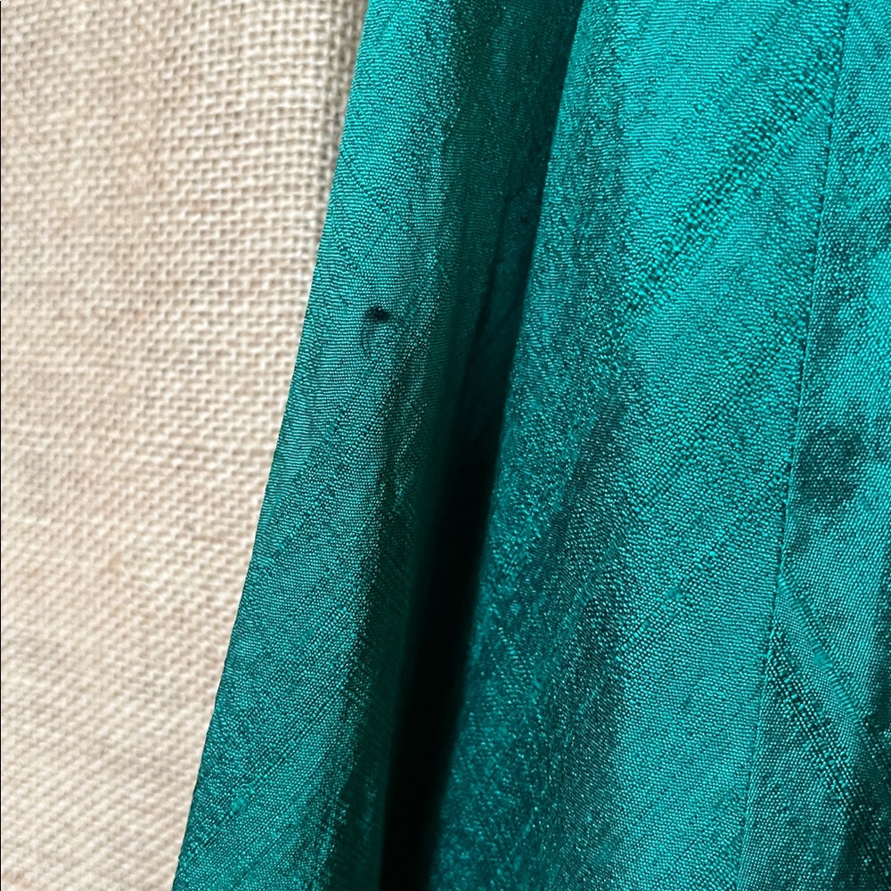 80s Strapless Plaid Pink and Green Dress - Picture 11 of 14